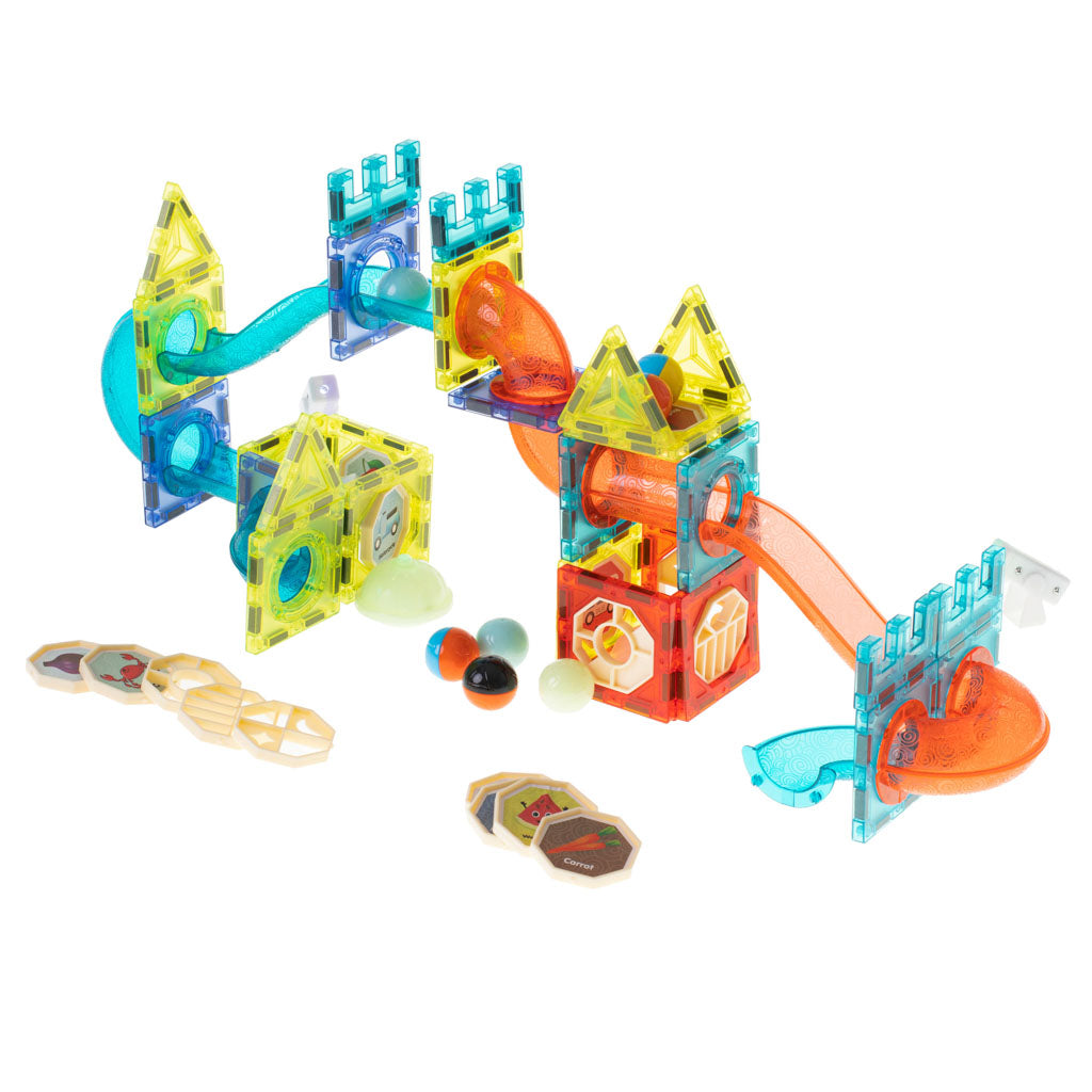 Luminous Magnetic Marble Ball Track – 75-Piece Set