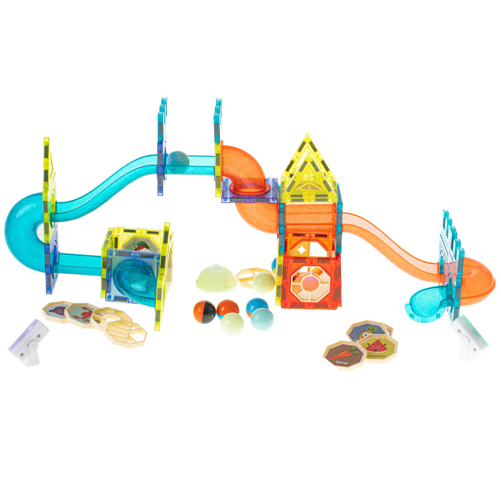 Luminous Magnetic Marble Ball Track – 75-Piece Set