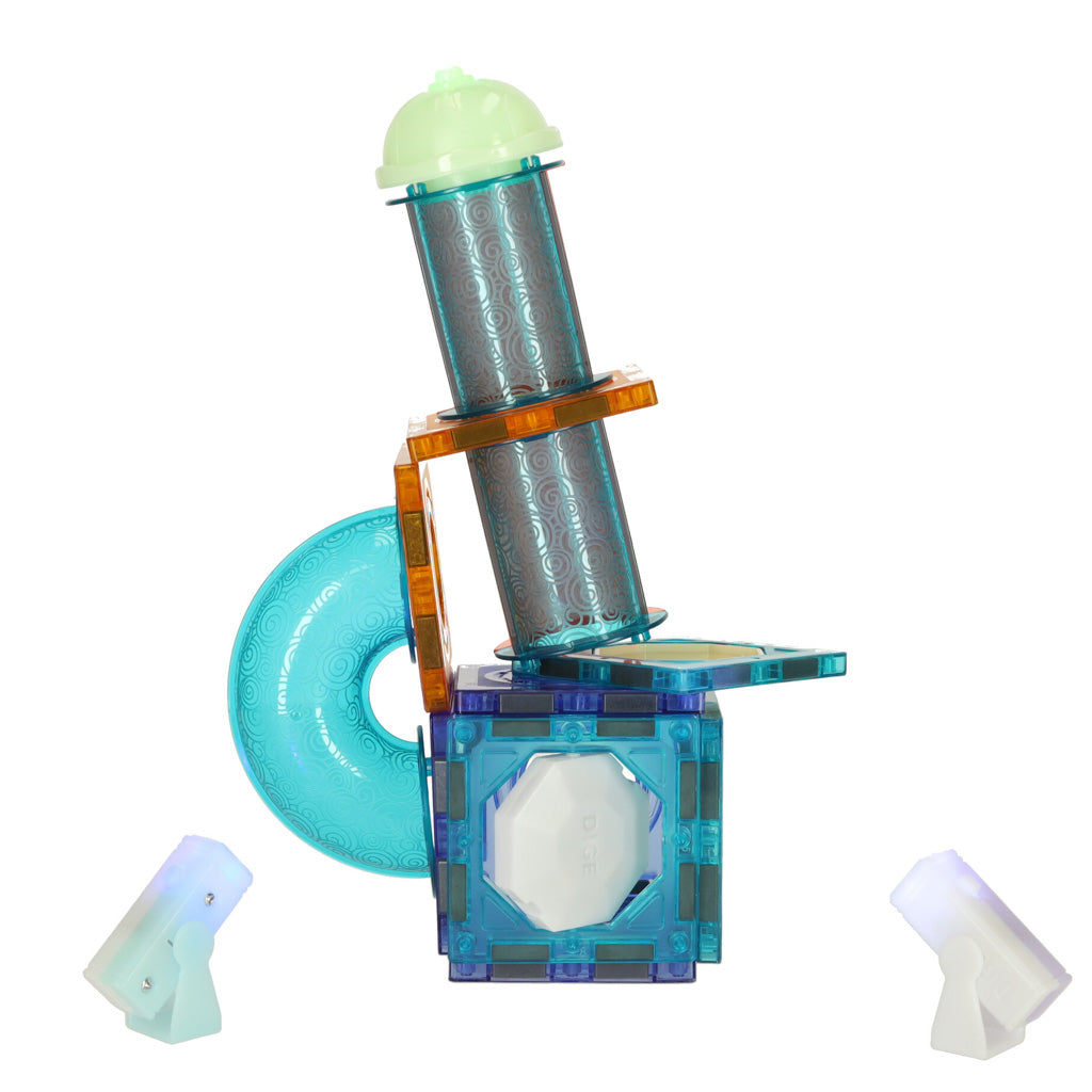 Magnetisk bollbana i marmor – 49-delade glödande blockset